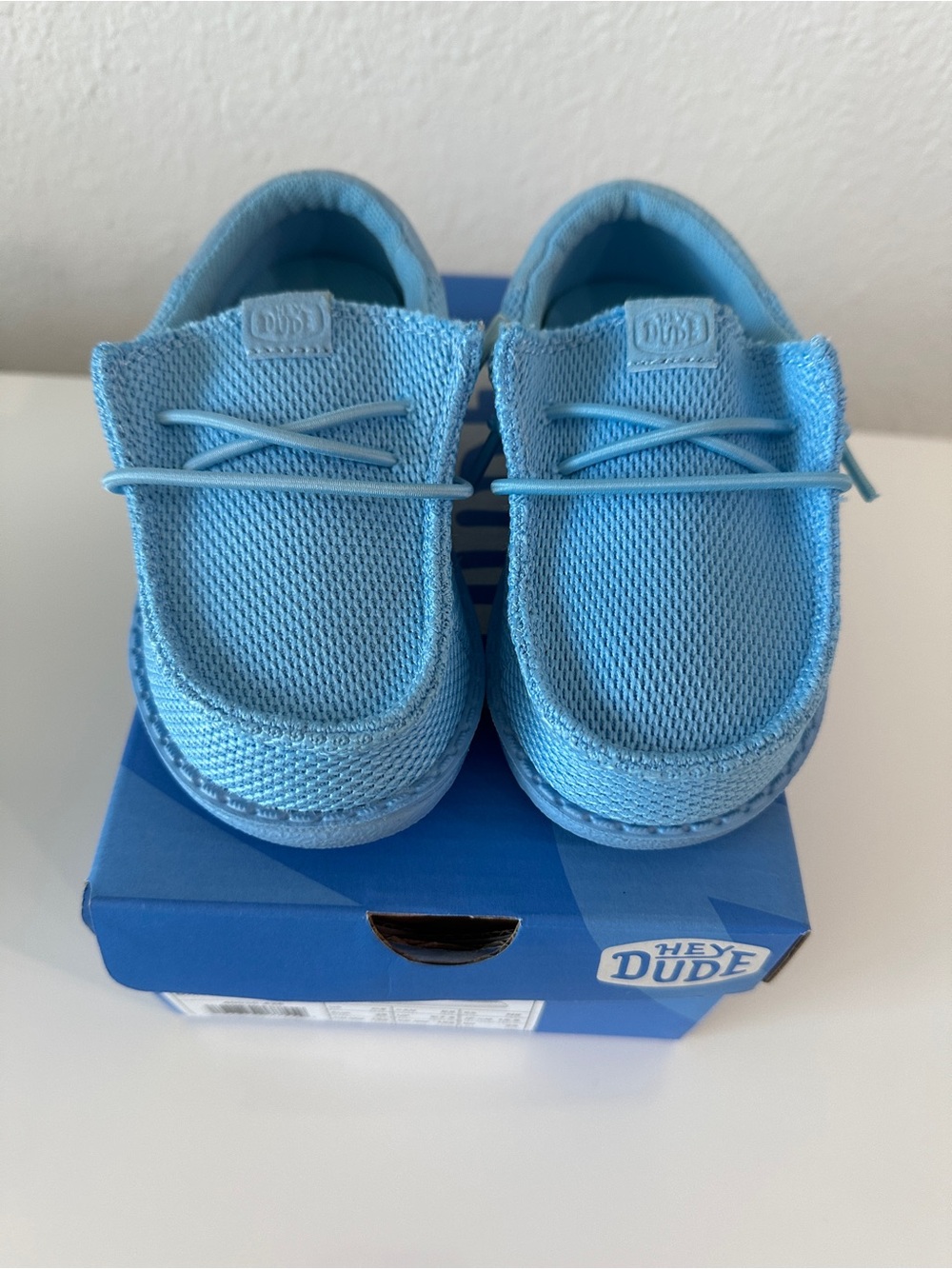 Hey Dude Wally Funk Mono Electric Blue J2 Size 8C (NEW)